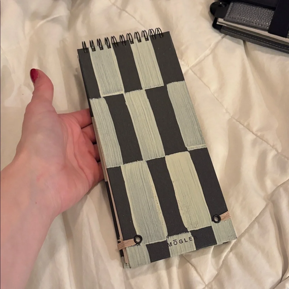 New Slim Notebook BY MOGLEA Row Design Hand painted 4 x‎ 9 inch